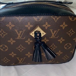 L V Saintonge crossbody bag in black